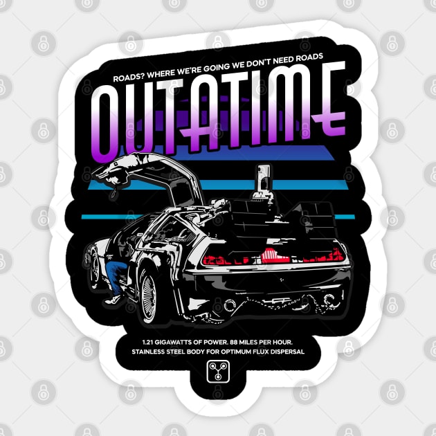 Back to the Future Design Sticker by EdSan Designs